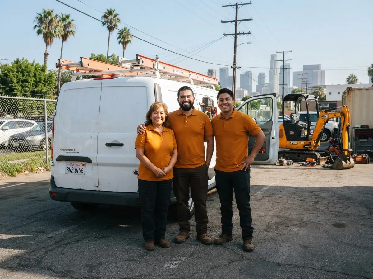 Golden Trail Dumpster Rental equipment rental service team in los Angeles, CA